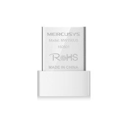 Bad Pack Сетевой адаптер Mercusys MW150US N150 Wi-Fi Нано USB-адаптер, USB 2.0, поддержка Windows 10/8.1/8/7/XP, {90} (000325)