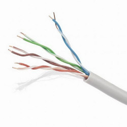 Кабель Cablexpert Bad Pack UPC-5004E-SO/100C, UTP5e, 4 пары, 0.48 мм, медь, однож., 100 м, Fluke Test, серый {2} (065771)